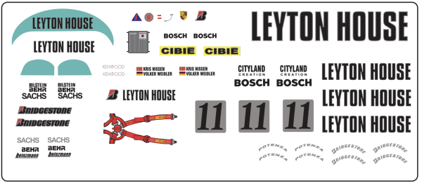 Decal Porsche 962 Leyton House #11